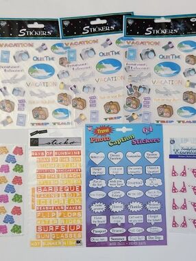 NWT Vacation Scrapbooking Sticker Lot